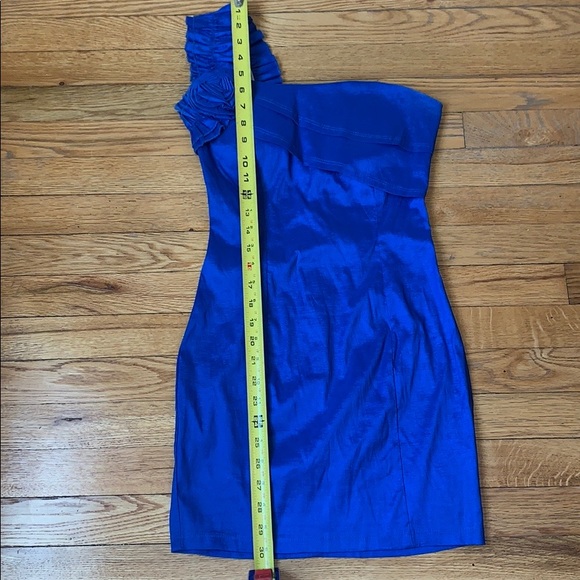 Blue Dress One Shoulder Size Small - Picture 15 of 16